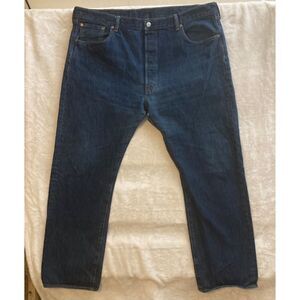 Levi's 501 Original Dark Blue Jeans  Mens 42 x 32 Straight Leg
